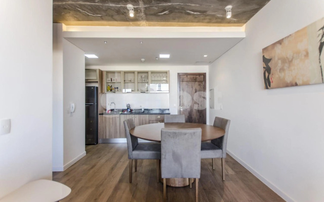 Apartamento de cabaña rústica con cama King 1D009