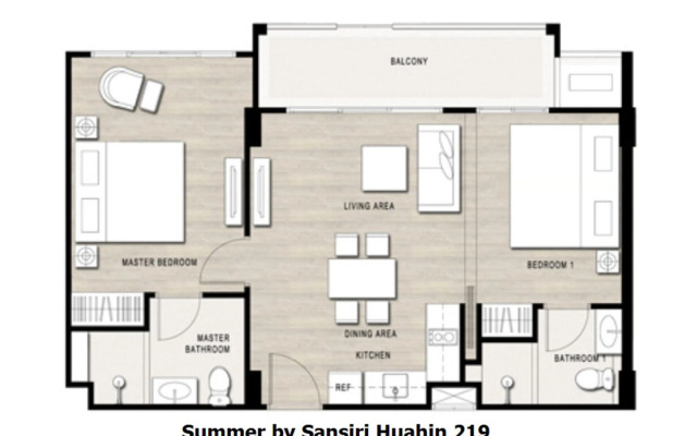 Summer Huahin Two Bedroom No'219