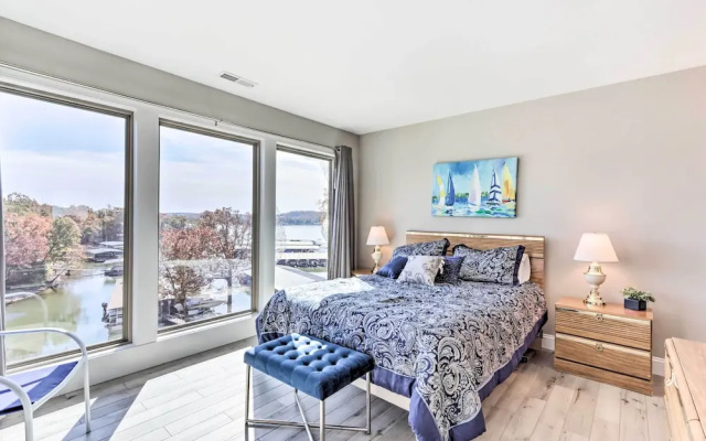 Fireplace & Water Views: Lake Ozark Condo!