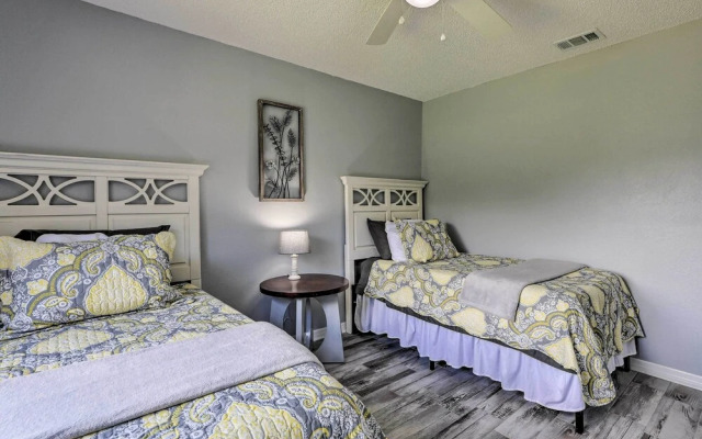 Lanai & Pond at Tranquil Bradenton Retreat!