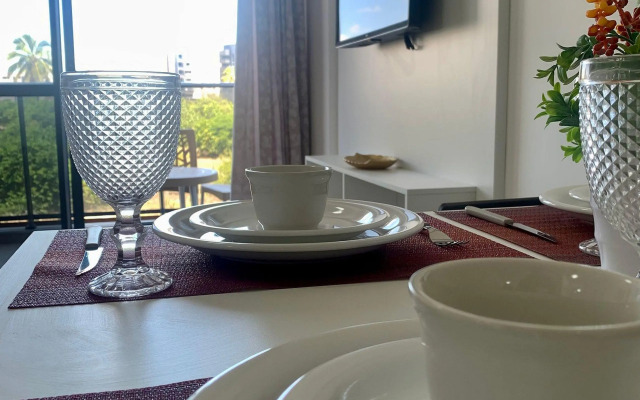 Apartamento confortável vista mar em Intermares