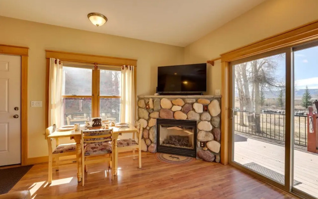 Granby Riverfront Cabin w/ Deck & Mountain View!