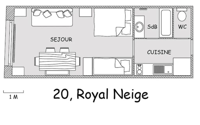 Résidence Royal Neige - Studio pour 4 Personnes 754