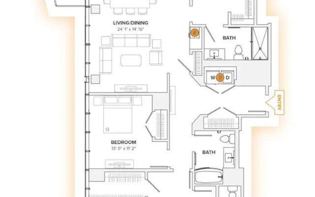 Luxury Penthouse 3BR Prime Location