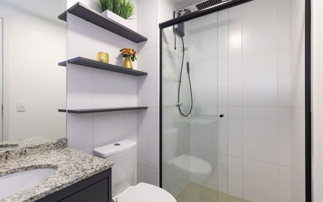 Estúdio Moderno com AC e Rooftop