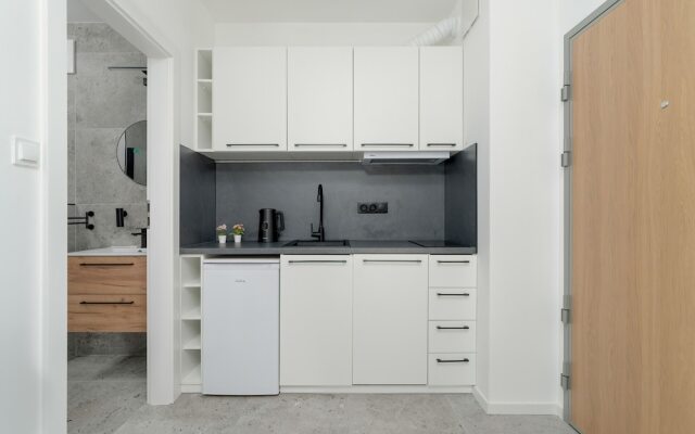 Dark Grey Apartment in Poznan by Renters