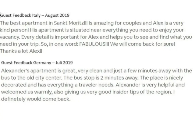 Zentrale gemütliche Wohnung St Moritz A212