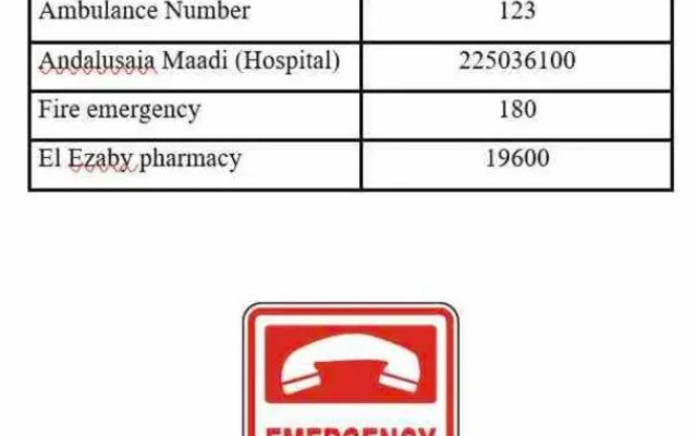 Serenity Garden Oasis near Maadi Grand Mall & CAC