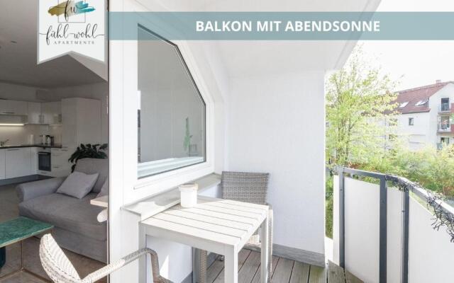 Apartment am Hofgarten - 2 Zi Küche, Duschbad, Balkon und Parkplatz