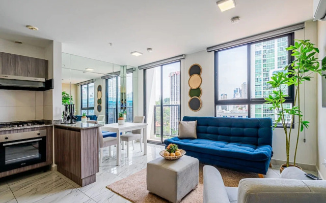 w Sophisticated 1BR w High-rise View in Calle 50