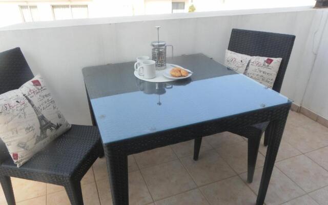 Studio, E104 with double bed, kitchen & shower room, sunny balcony
