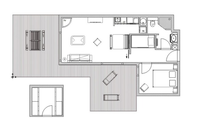 Apartment With One Bedroom In Fontcouverte La Toussuire, With Wonderful Mountain View And Furnished Terrace 10 M From The Slopes