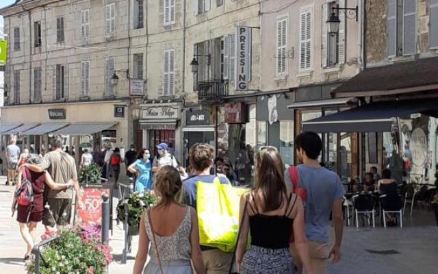 Appartement 48m2 pour 6 personnes au centre ville historique avec parking gratuit et une borne de recharge pour voiture à 10 metres