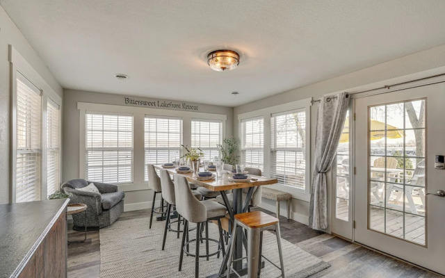 'bittersweet Lakefront Retreat' w/ Hot Tub & Dock!