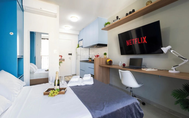 Vista Incrível com piscina e academia