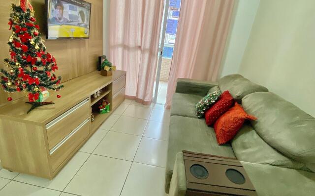 F034- Apto no Forte Churrasqueira, Wi-Fi e Piscina