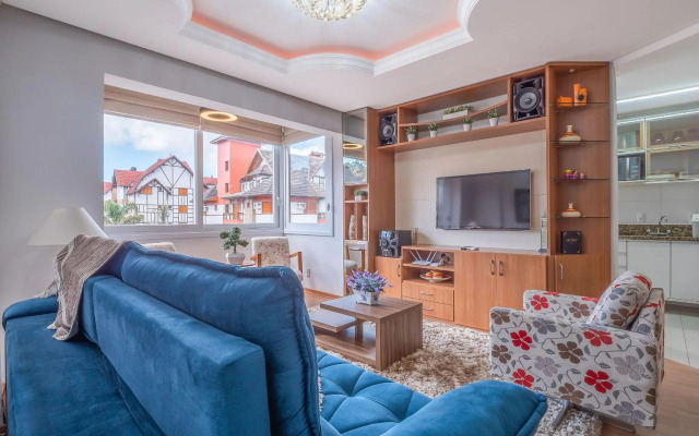 Fascino 302 - Apartamento 600 metros Rua Coberta de Gramado