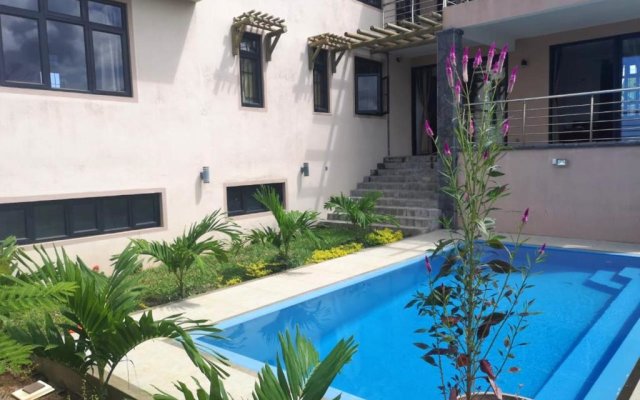 2 bedrooms villa with sea view private pool and enclosed garden at Bel Ombre 1 km away from the beach