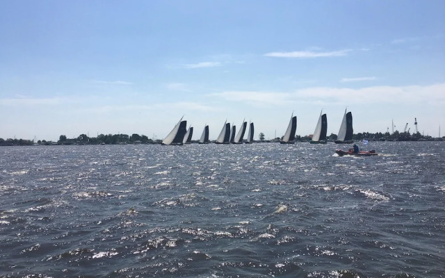 Nice Holiday Home on the Water in Grou