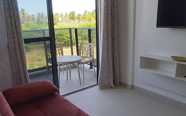 Apartamento confortável a poucos metros da praia de Intermares