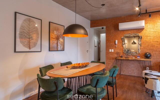 Belissímo apto com lareira em Canela MRA0501