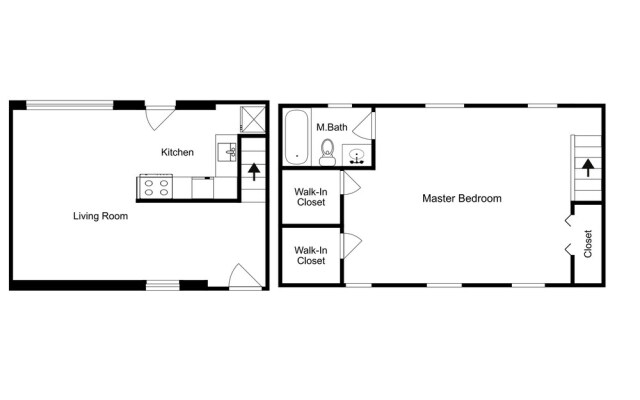 Carriage Unit 4 - 1 Br Apts