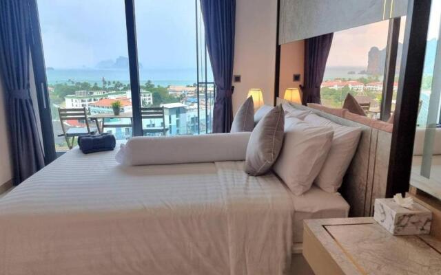 Bo401 Paradise Sea View 2 Bedrooms Plus 2bathrooms at Center Ao Nang