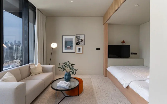 Chic Business Bay Studio Burj View Balcony - Apartment in ดูไบ - Photo 5
