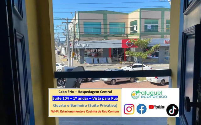 Cabo Frio - Hospedagem Central - Aluguel Economico