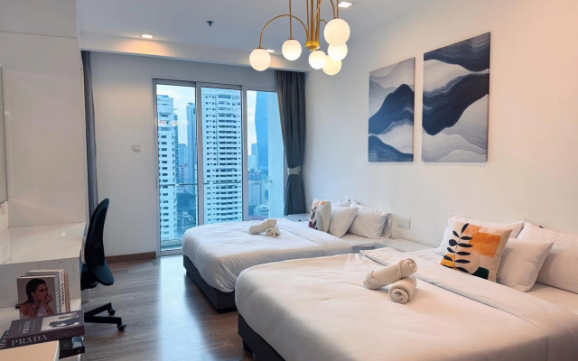 6PAX SUITES KL CITY Pavilion at Bukit Bintang NETFLIX & WIFI – Guest Rooms – Kuala Lumpur