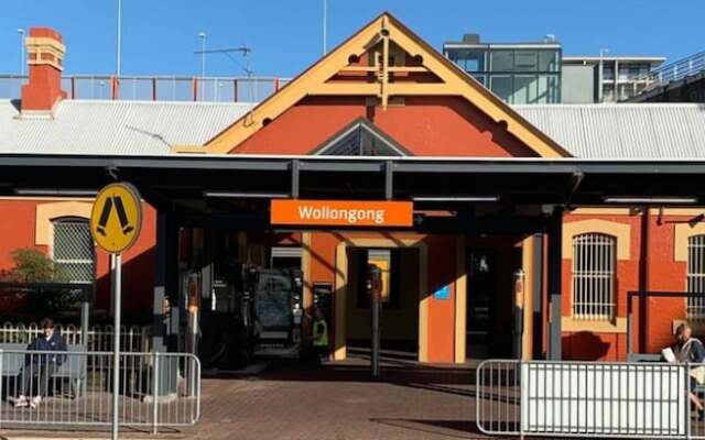 Wollongong train station holiday house