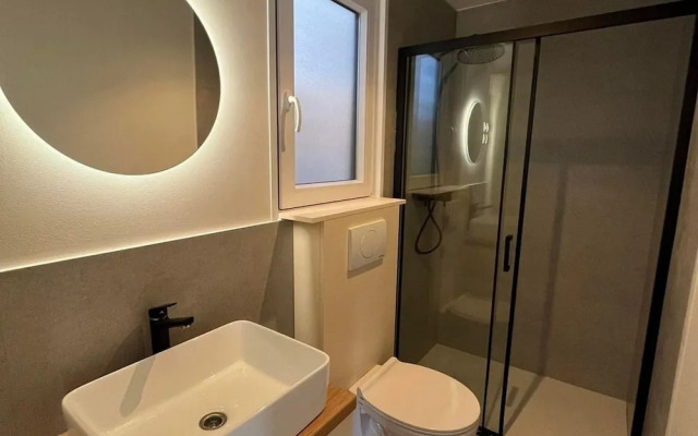 Tranquil Tides Drage Mobile Home With Terrace and Sea View