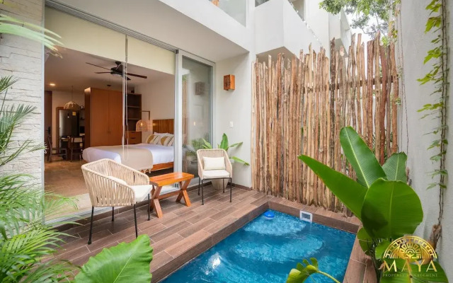 NHOA 108B Lux 1BR Condo Plunge Pool in Aldea Zama