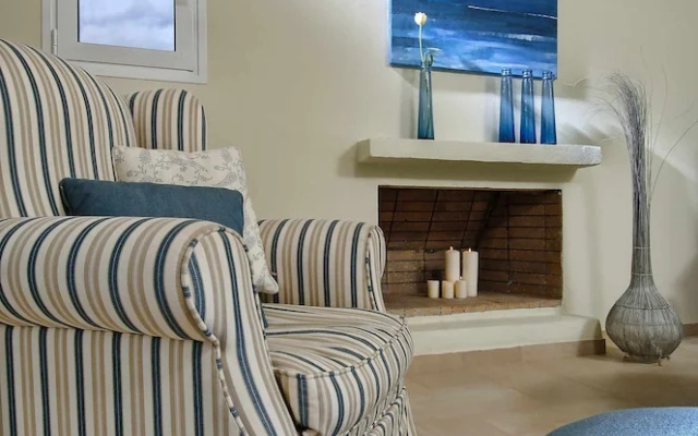 Villa Ouranos our Dream in Blue and Cream With Seaview and Pool