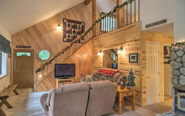 Game Room & Deck: Pet-friendly Camp Connell Cabin