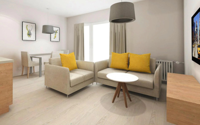 Modern 2-room Apartment in the new Apartment Complex, Grzybowo