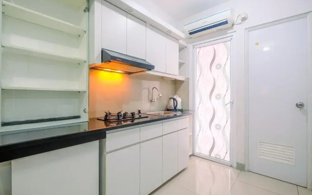 Furnished Green Pramuka 1BR Apartment with Modern Style and City View