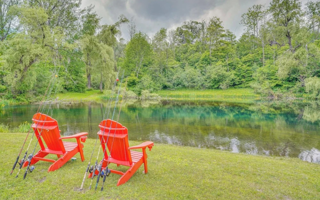 Ambient Manchester Village Apt w/ Deck & Pond!