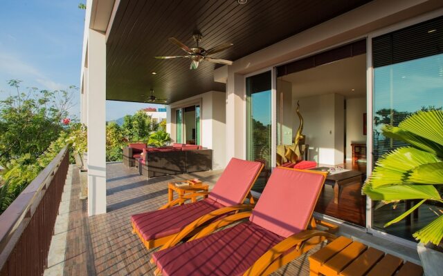 Ocean views Kata gardens penthouse 6C near Kata Noi Beach
