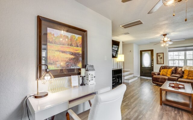 Backyard, Deck & Fire Pit: Conroe Getaway