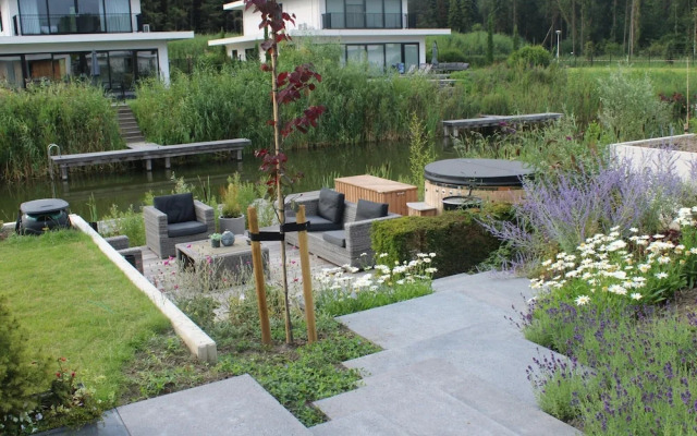 Villa on the Water Near the Veluwemeer