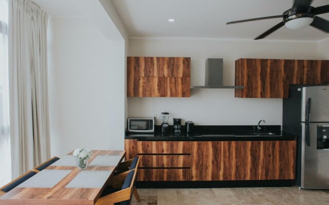 Spacious 2 BR Aldea Zama Private Pool Movie Cinema Gym