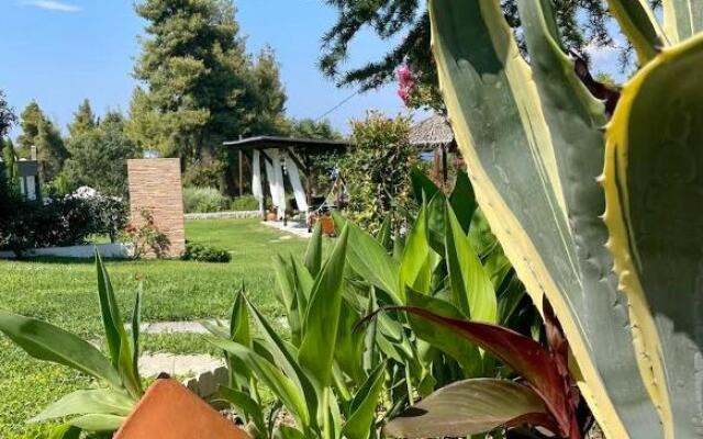 Eden apartment Paliouri with Frontyard private garden