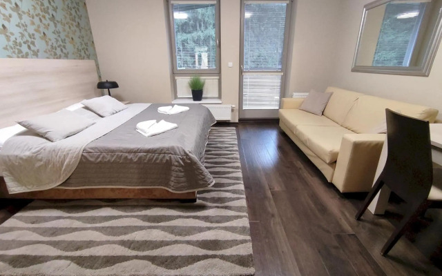 Útulné studio s balkónem