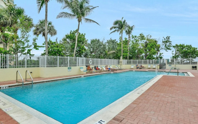 Unmatched Beachfront Condo With Roomy Balcony and Pool