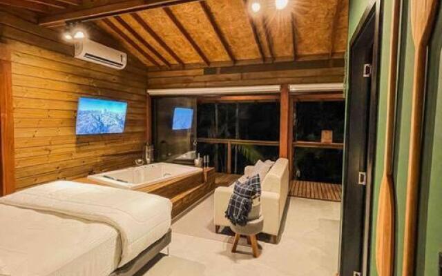 Cabana equipada em meio à natureza em Pomerode