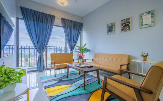 Peaceful 3-bedroom with Pool 5 pax - Wangsa Maju – Balcony – Kuala Lumpur