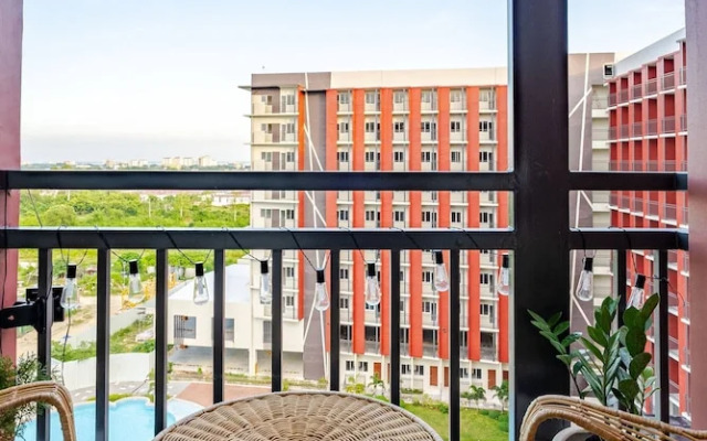 Modern Studio Poolside Balcony Near Mactan Airport