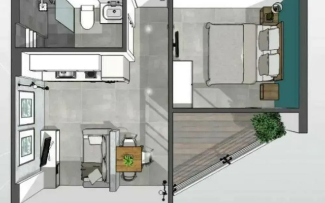 1BR Apartment near Villa Market  T2-423