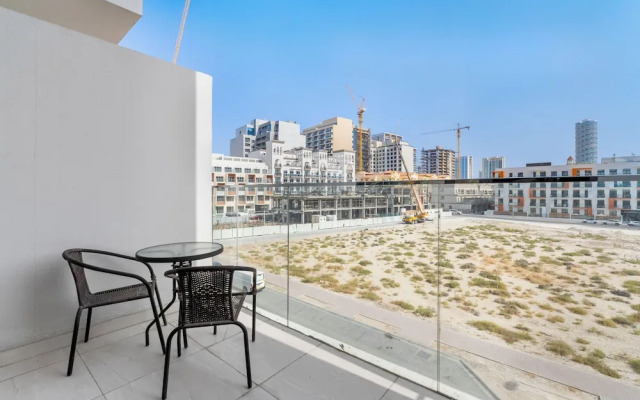 Waves - Stylish 1BR in JVC with Balcony & Pool